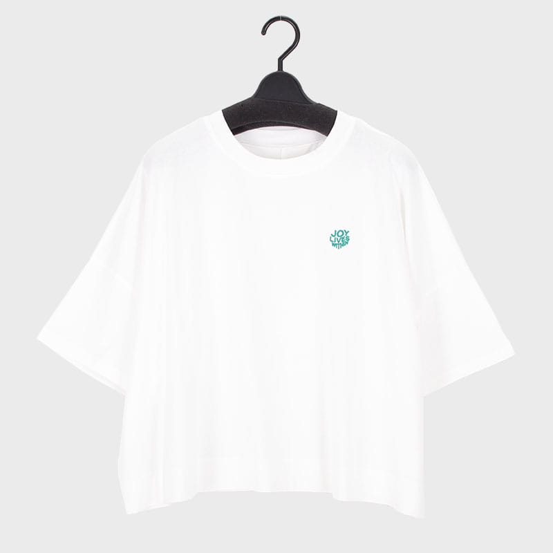 婦人『LAFFINEE』胸ロゴTシャツ