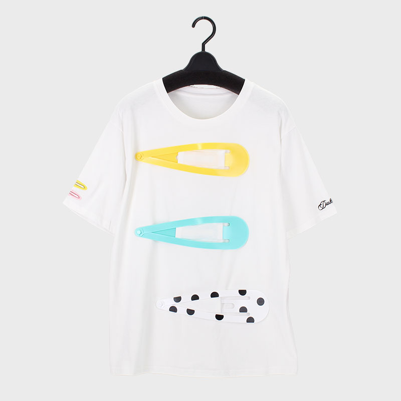 婦人『Khaki Koji』デカピン止めTシャツ