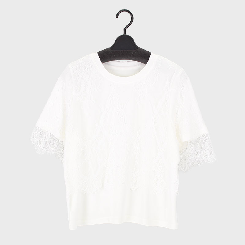 婦人『VERITE』レースTシャツ