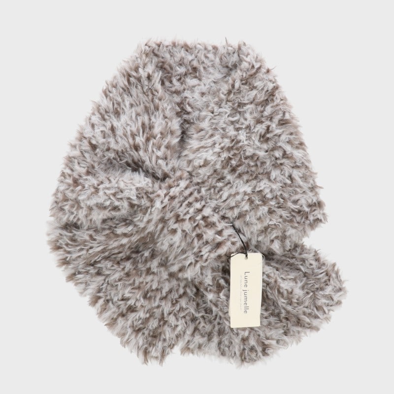 フェザーヤーンクロスマフラー(MIX)