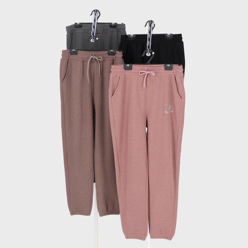 婦人裏シャギー表起毛ジョガーパンツ