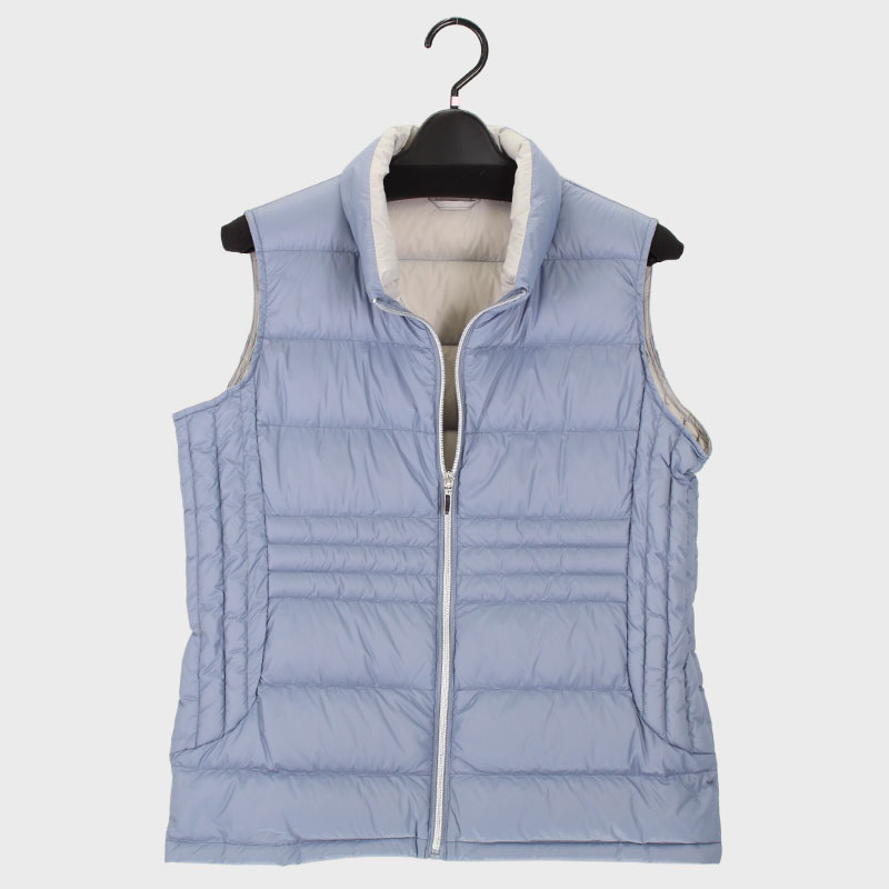 婦人衿つき前ファスナーダウン90%ベスト