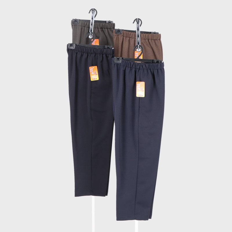 婦人日本製裏起毛無地片ポケパンツ