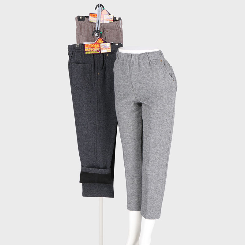 婦人激暖MAXジャガード裏シャギーアウトドアパンツ62