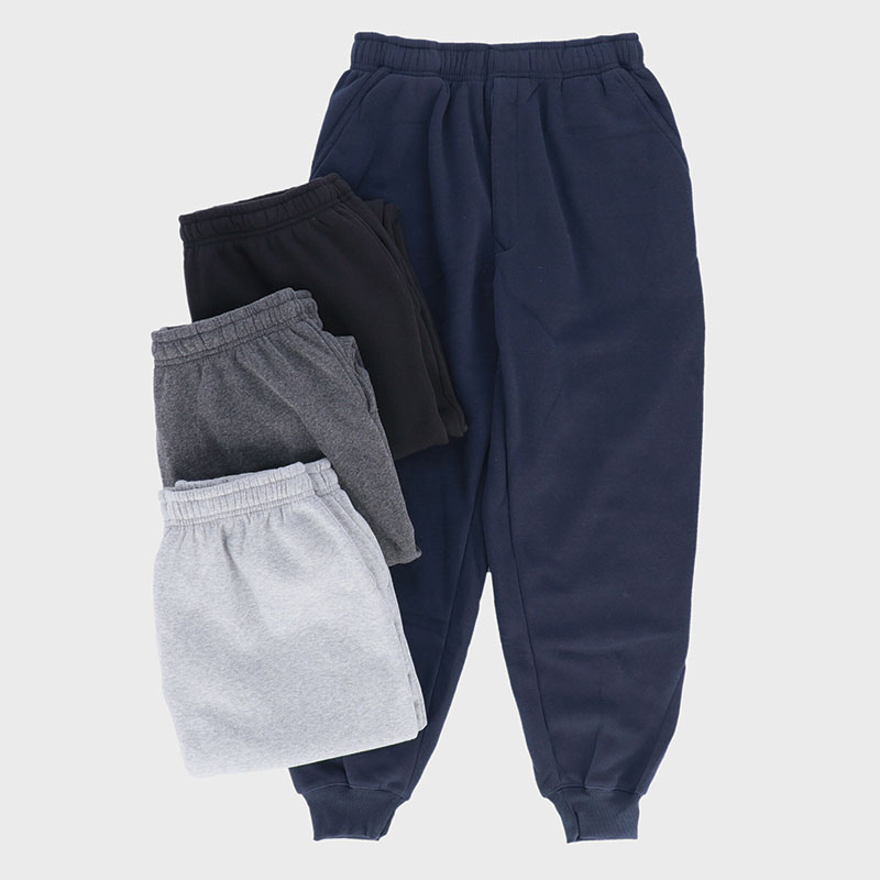 紳士丈直し不要綿混裏起毛スウェットパンツ