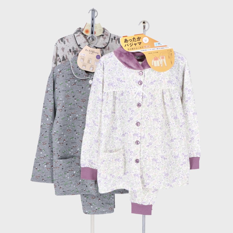婦人裏起毛パジャマ アソート