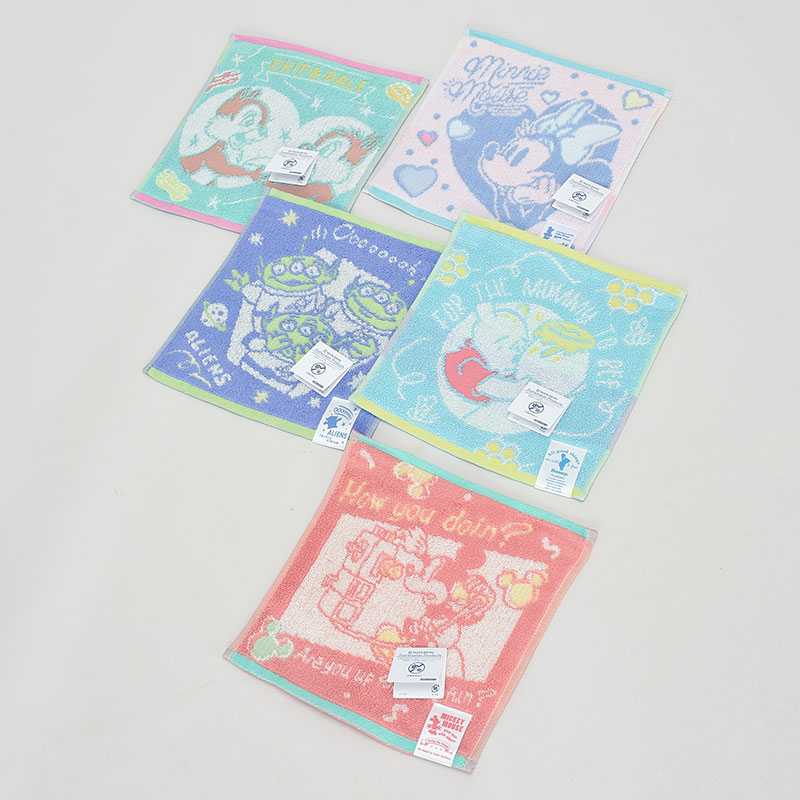 超特価ディズニージャガードミニタオルハンカチ