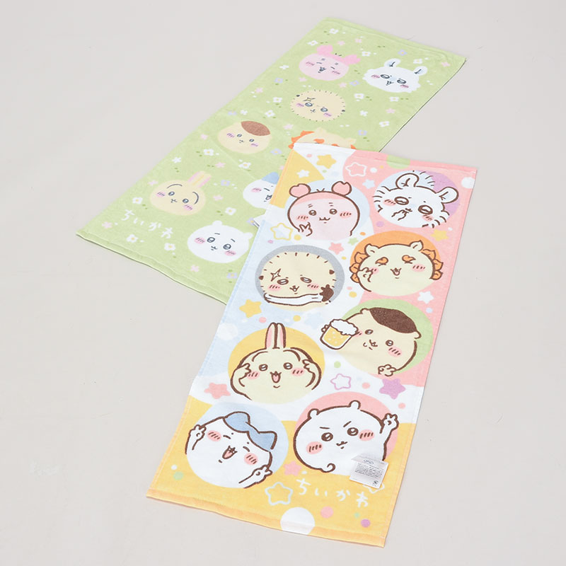 新柄ちいかわフェイスタオル