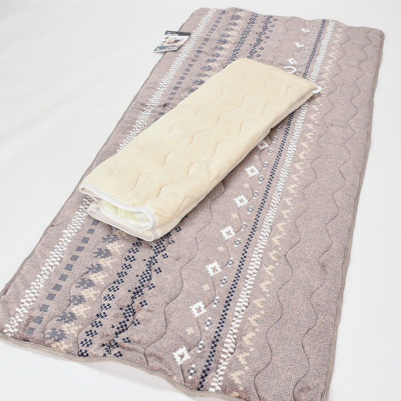 フランネル蓄熱わた入り敷きパッドS