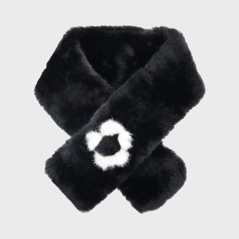 花モチーフ付き差込みエコファーティペット