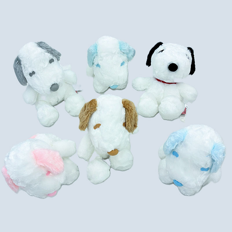 スヌーピーPVボア35cm座りぬいぐるみ