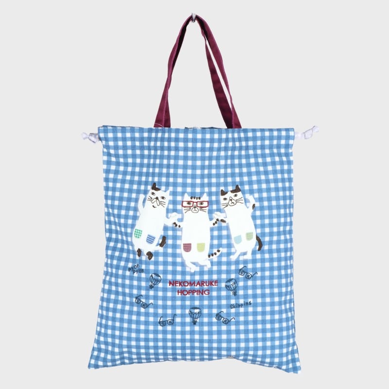 婦人『クスグルジャパン』ネコまるけ巾着バッグ