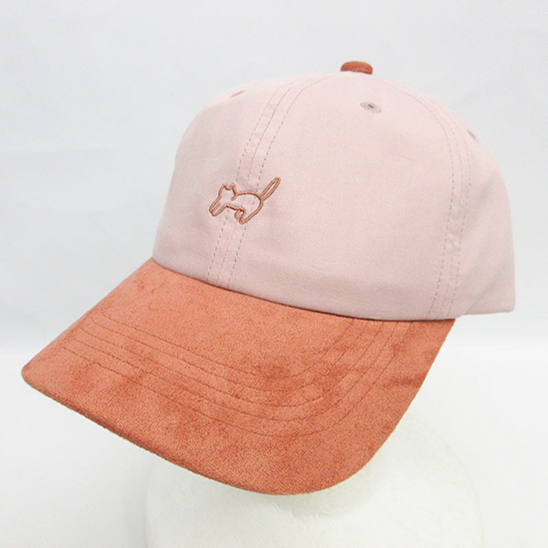 婦人『カジュアルCAP』ツイル×スエード配色CAP《WEB》