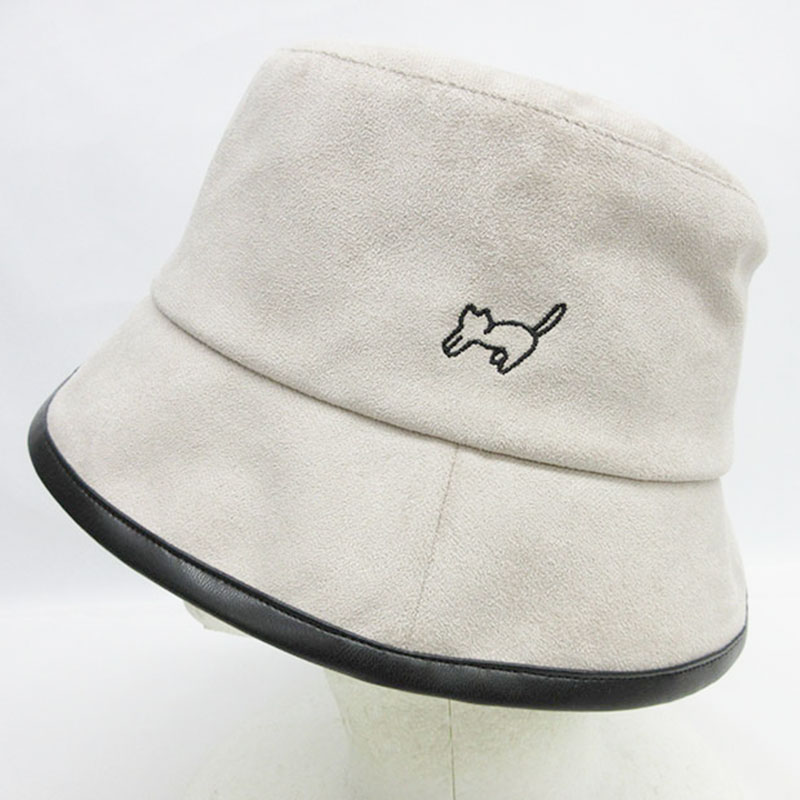 婦人『カジュアルバケット』合皮×スエード配色バケット《WEB》