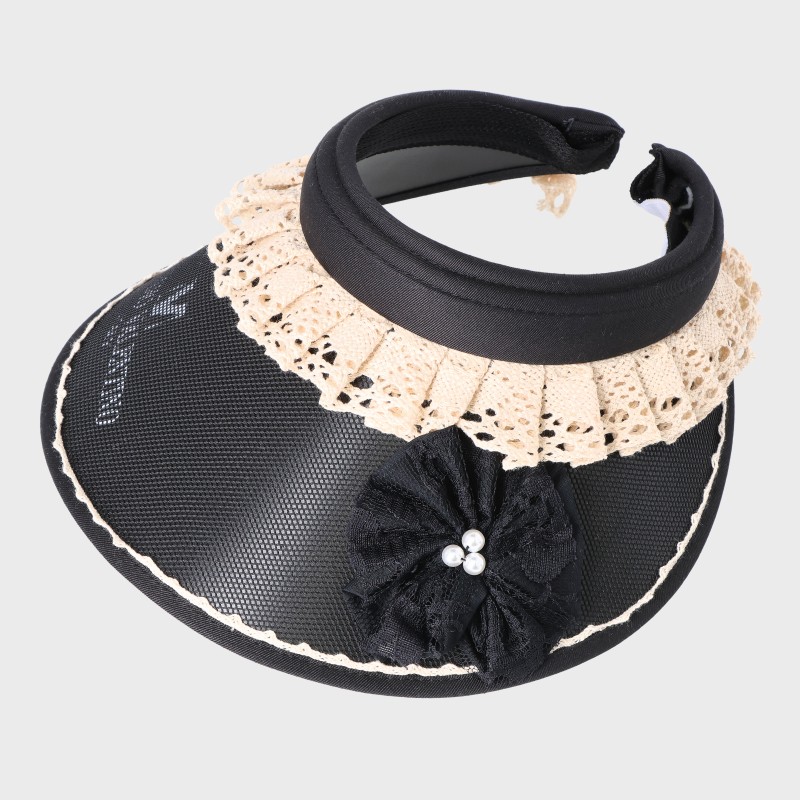 『LUCIANO VALENTINO』レースデザインクリップバイザー/一級遮光『特価』