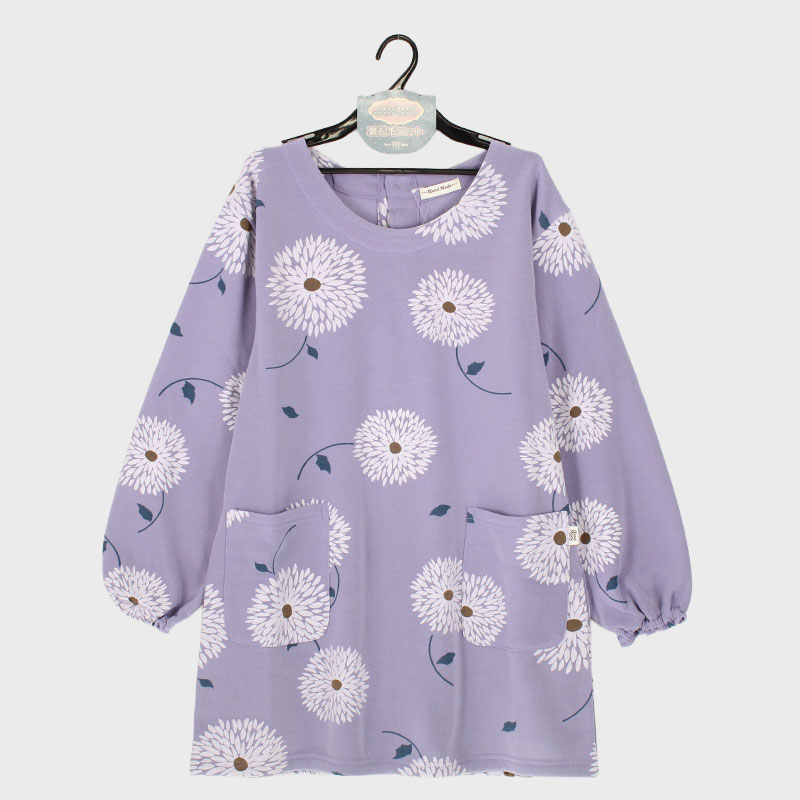 婦人裏起毛ニット背ボタンカッポー