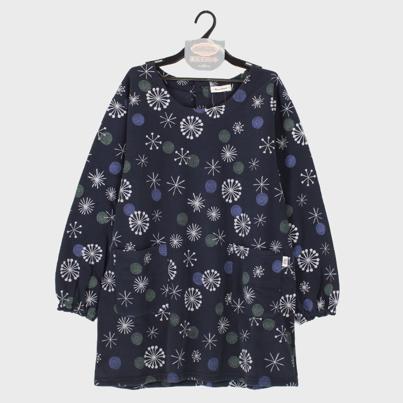 婦人裏起毛ニット背ボタンカッポー