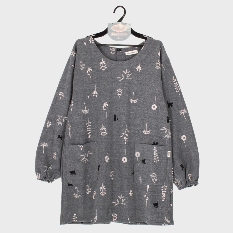 婦人裏起毛ニット背ボタンカッポー