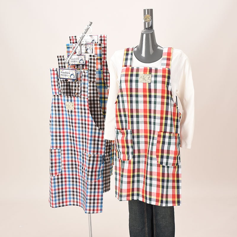 先染めH型エプロン