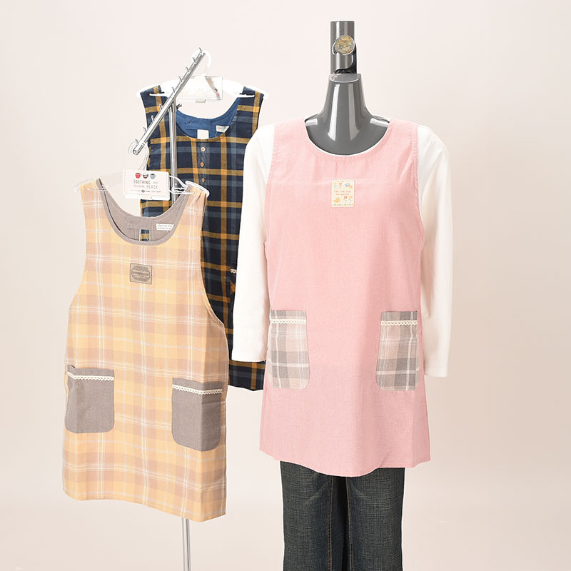 先染めラン型エプロン