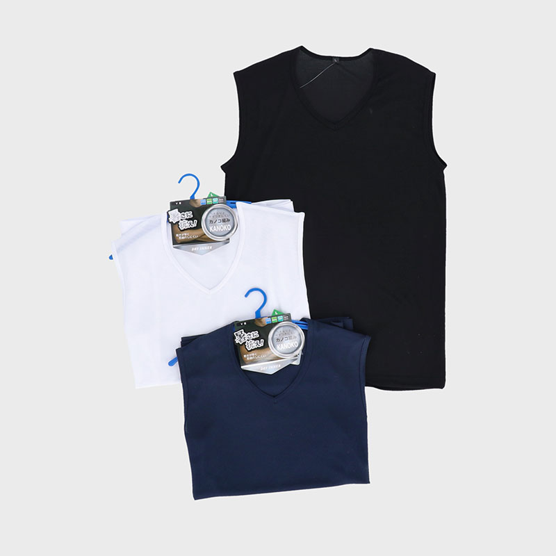紳士カノコDRYサーフV首Tシャツ