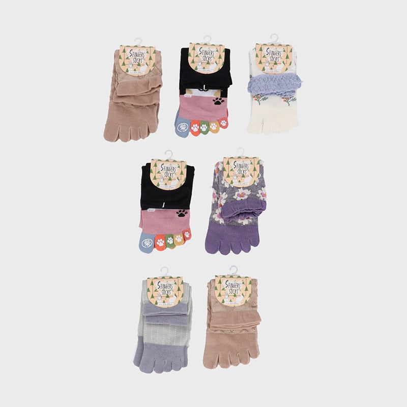 婦人5本指ソックス