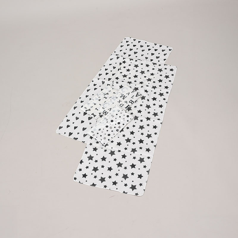 モノクロ柄ガーゼ手拭い(1P袋)