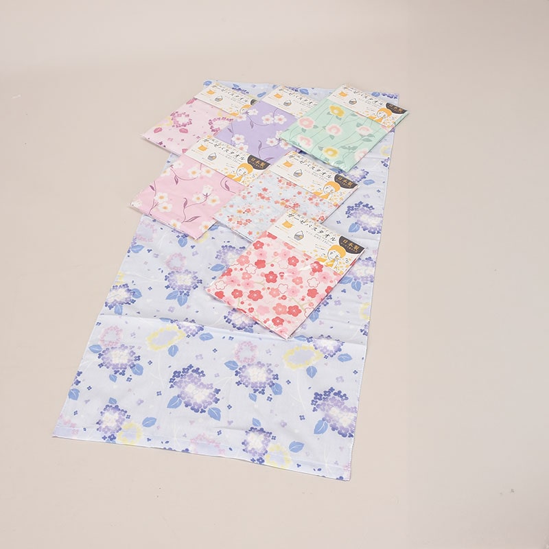 色地柄ガーゼバスタオル(1P袋)