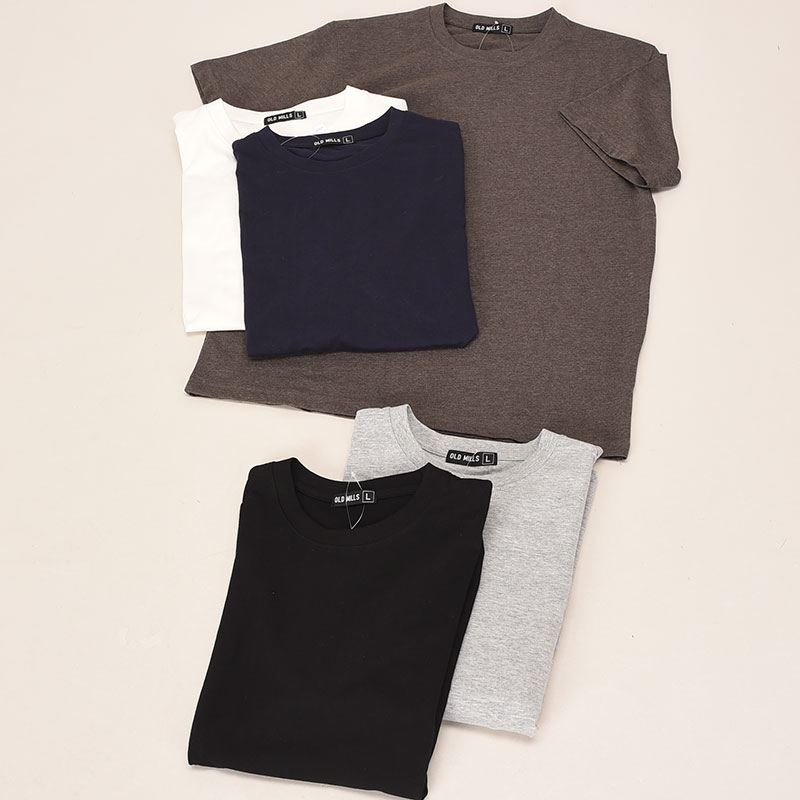 紳士大寸半袖無地Tシャツ