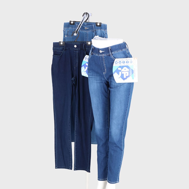 婦人冷感抗菌デニムレギンス