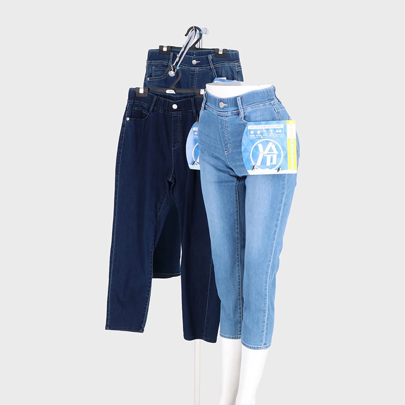 婦人冷感抗菌デニムアンクルレギパン