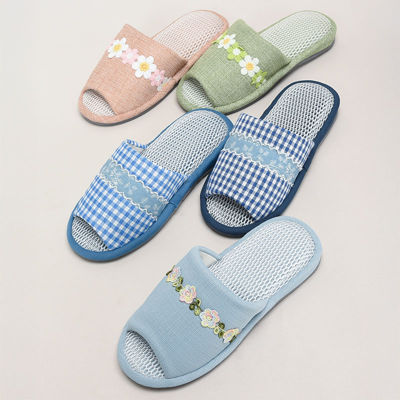 通気性抜群!婦人Wメッシュスリッパラベル