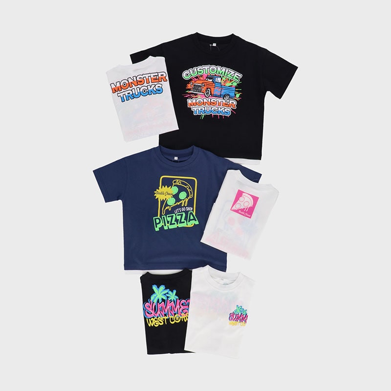 男児小寸半袖Tシャツ3柄