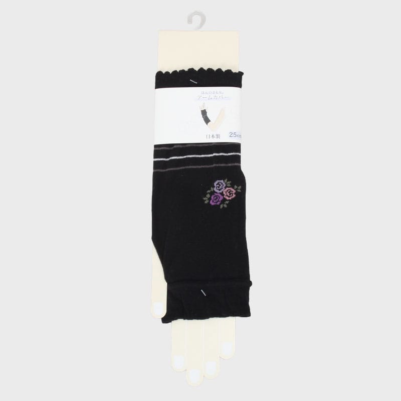 婦人『ほんのきもち』アームカバー『バラボーダー』