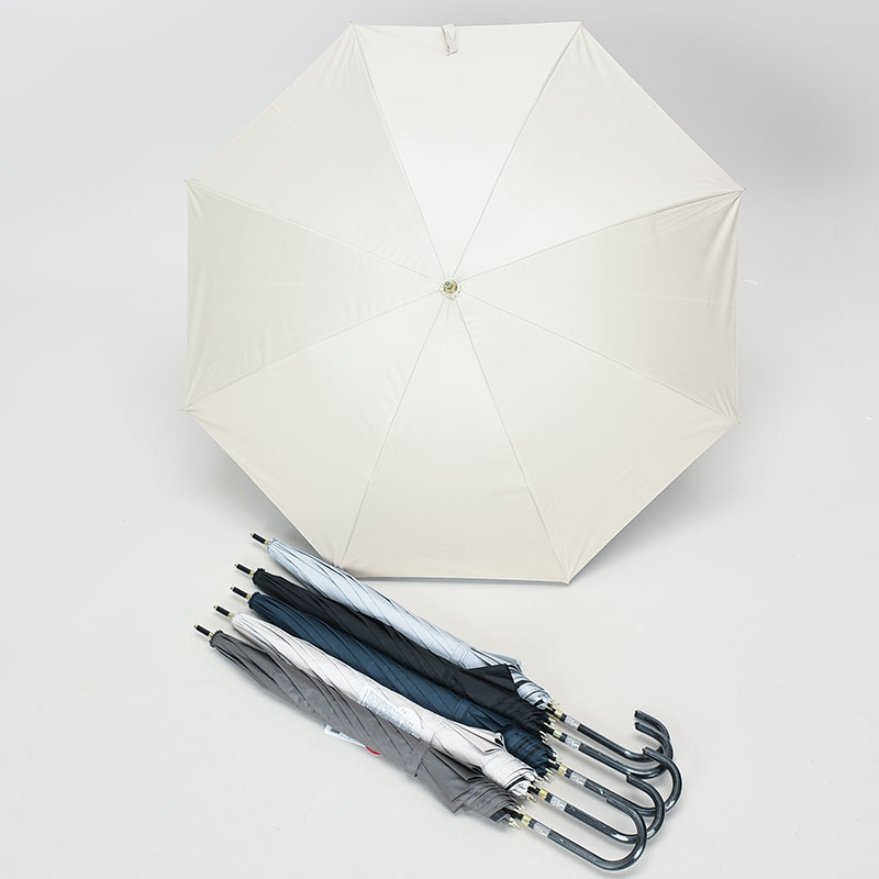 晴雨兼用ブラック50cm手開き傘(無地)