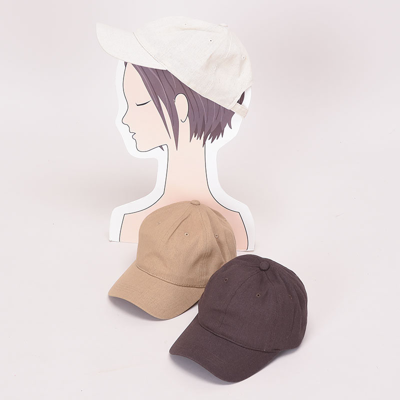 綿麻シンプルキャップ