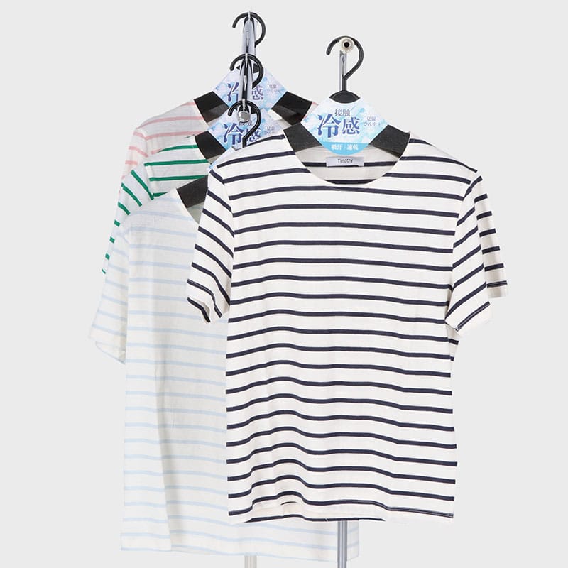 婦人半袖ボーダーTシャツ