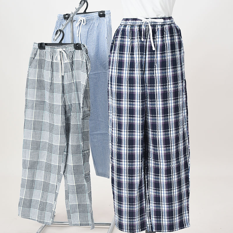 紳士綿100%先染めイージーパンツ