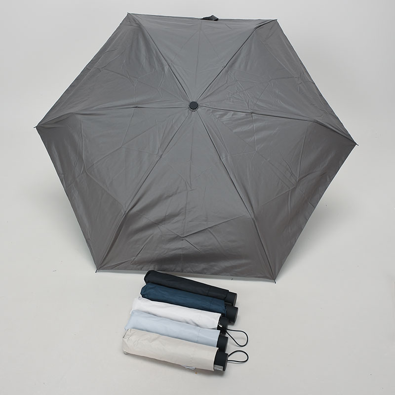晴雨兼用裏ブラック50cm折傘(無地)