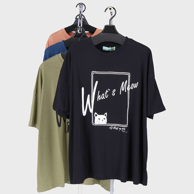 婦人ワイドプリントTシャツ