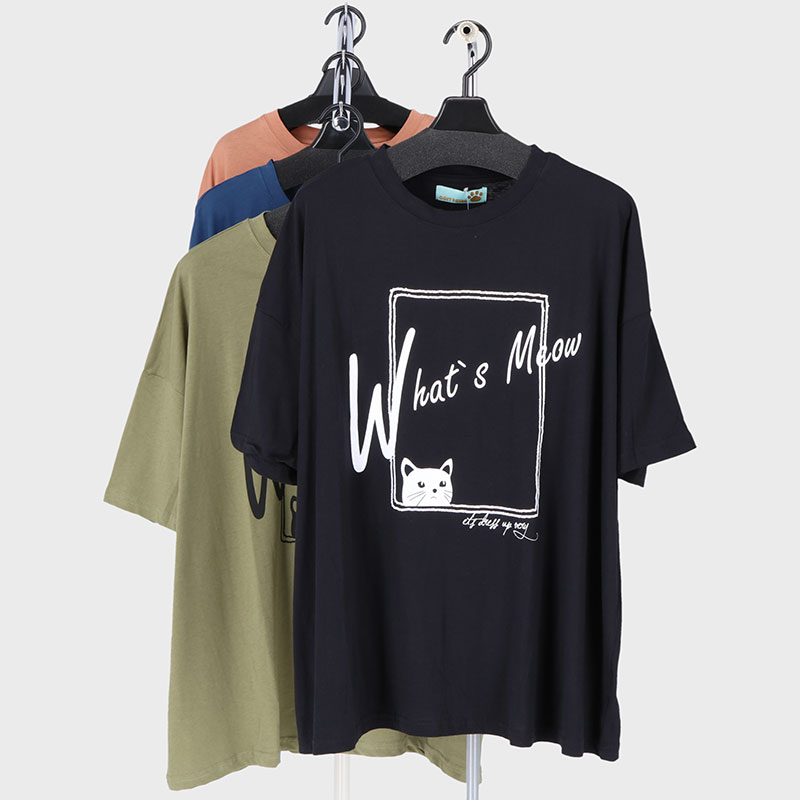 婦人大寸ワイドプリントTシャツ