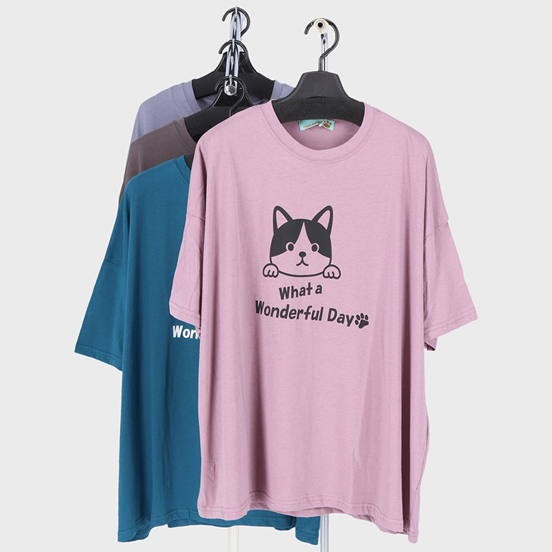 婦人ワイドプリントTシャツ