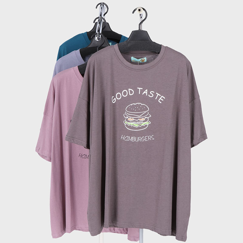 婦人大寸ワイドプリントTシャツ