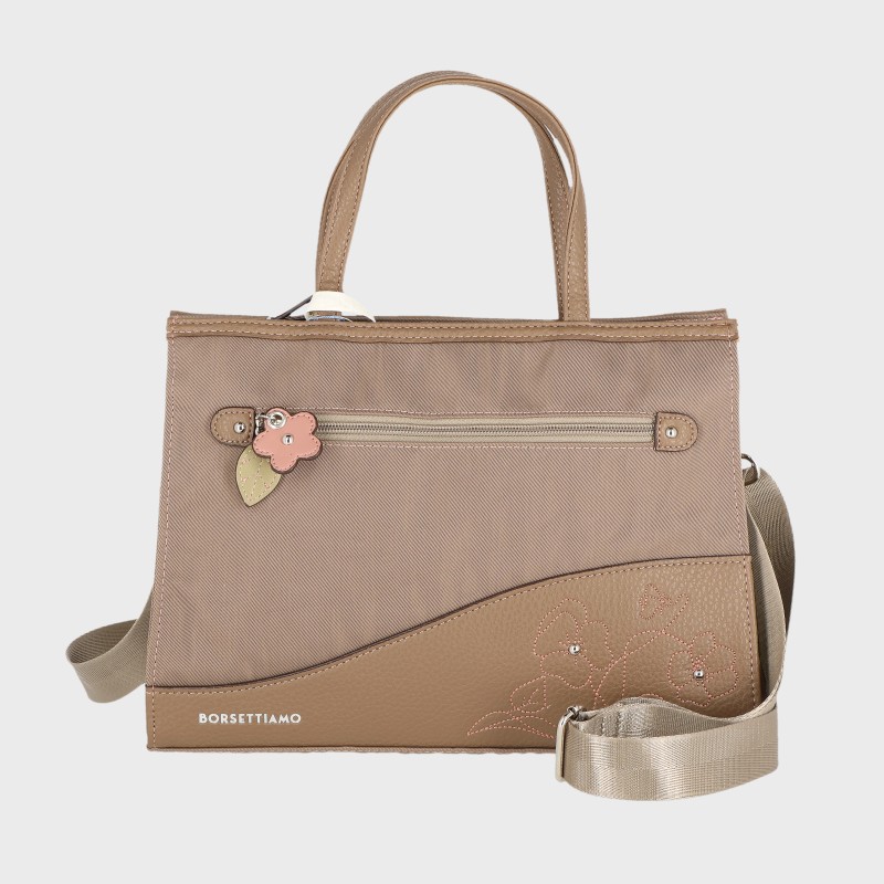 婦人花刺しゅう2WAYトートバッグ