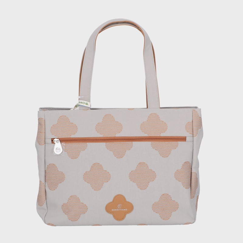 婦人花柄トートバッグ