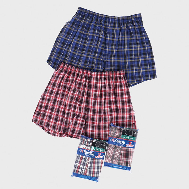 紳士KAEPA先染め2PトランクスLL寸