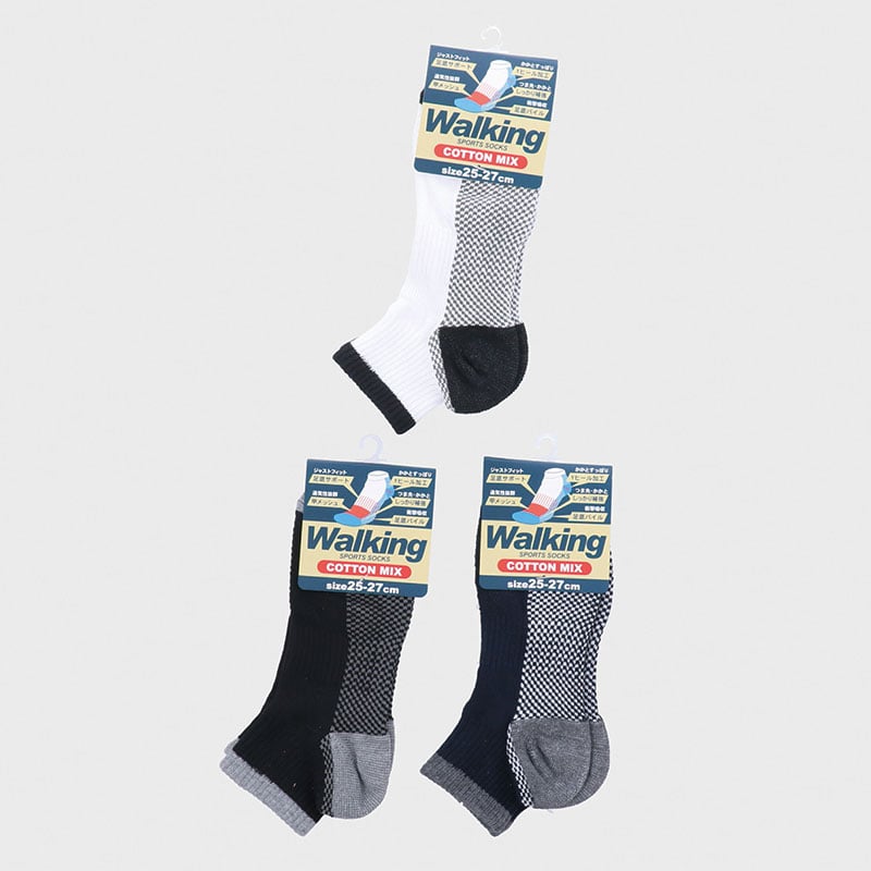 紳士綿混底パイルスニーカーソックス