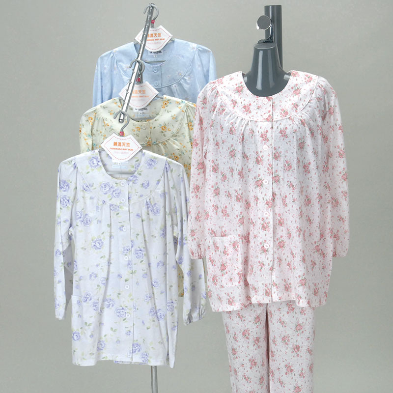 婦人天竺ワンタッチパジャマM寸