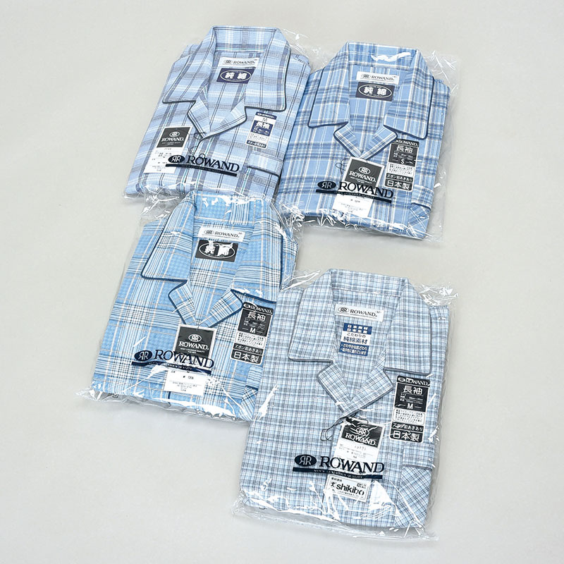 ▲紳士日本製長袖楊柳テーラーM・L