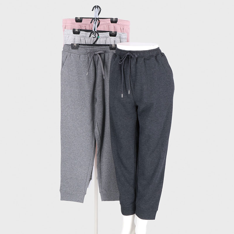 婦人裏毛裾共生地切替パンツ